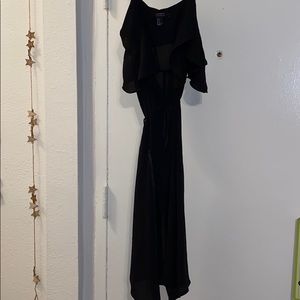 Off The Shoulder Ruffled Wrap Dress